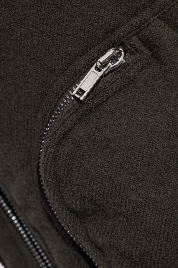 ジャケット・アウター Rick Owens Drkshdw Wool bomber jacket SchaferandweinerShops Japan - panelled logo print jacket